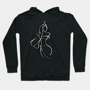 Abstract Woman Sketch Hoodie